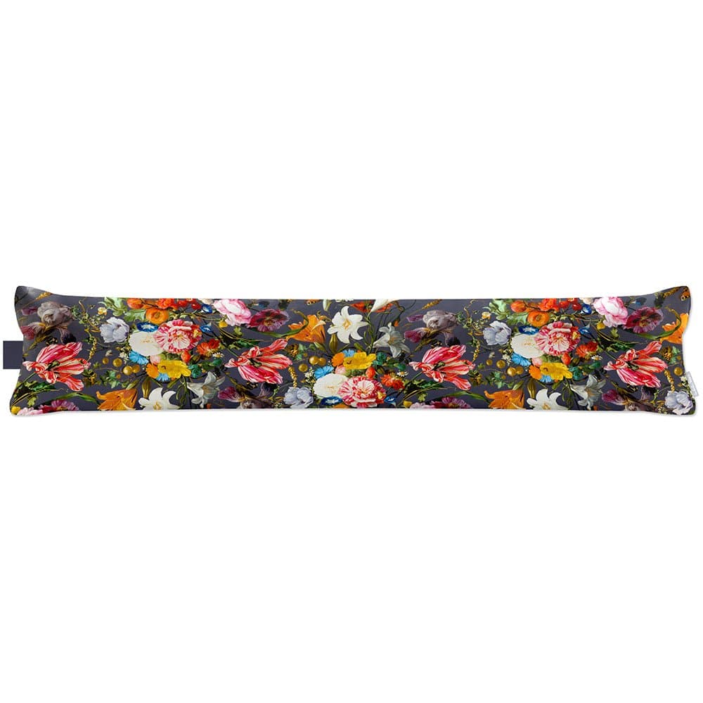 Luxury Eco - Friendly Draught Excluder - Floral Dream - Graphite Standard by Izabela Peters