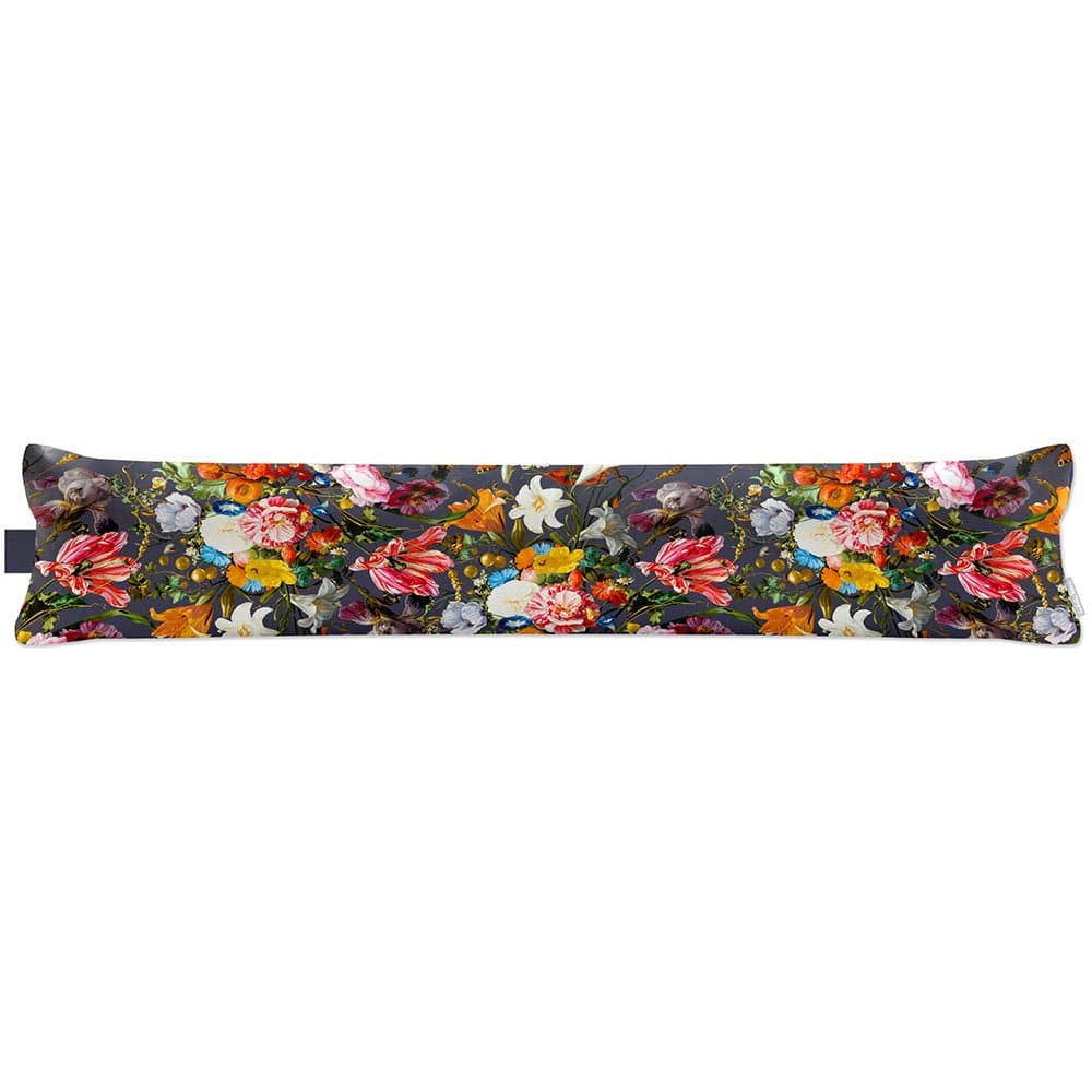Luxury Eco-Friendly Draught Excluder  - Floral Dream  IzabelaPeters Graphite Standard 