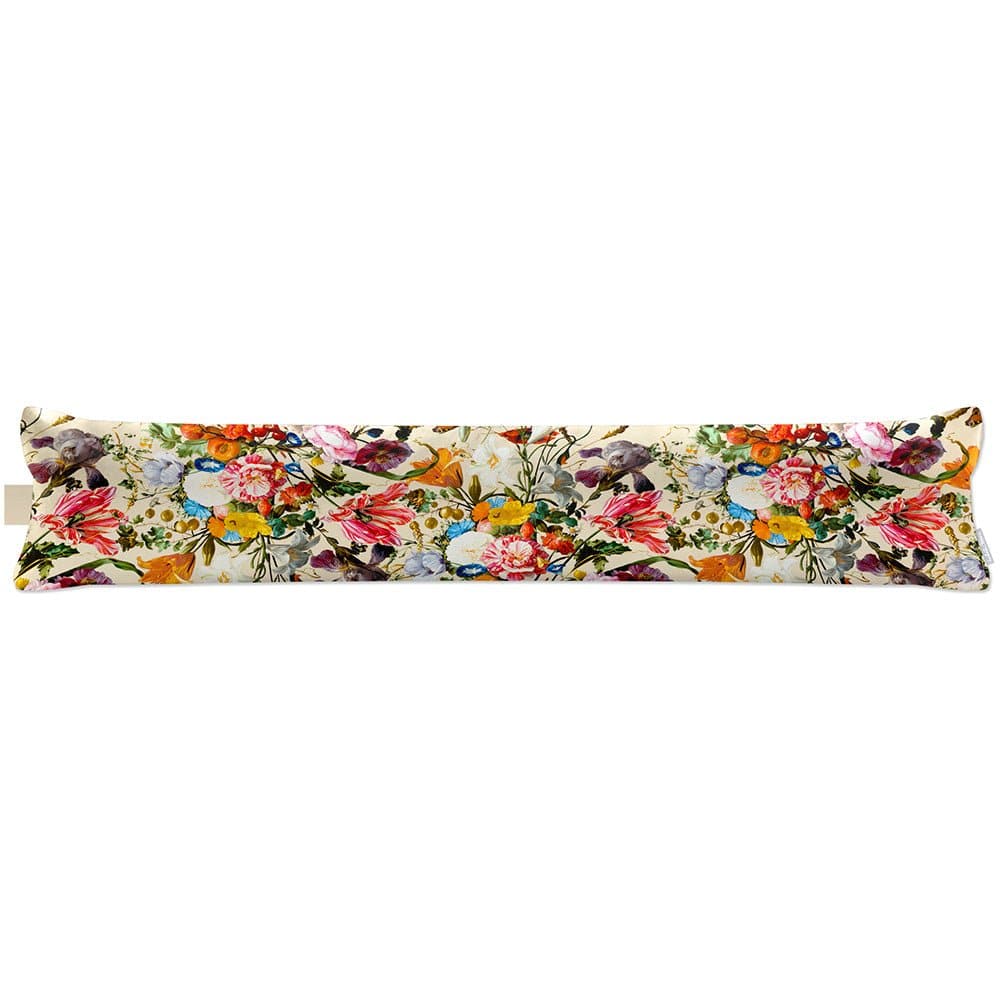 Luxury Eco-Friendly Draught Excluder  - Floral Dream  IzabelaPeters Ivory Cream Standard 