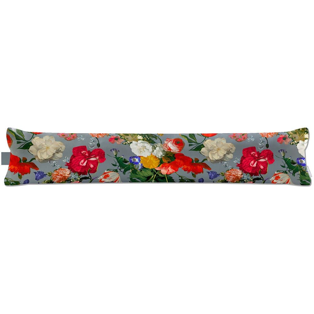 Luxury Eco - Friendly Draught Excluder - Garden Bouquet - French Grey Standard by Izabela Peters