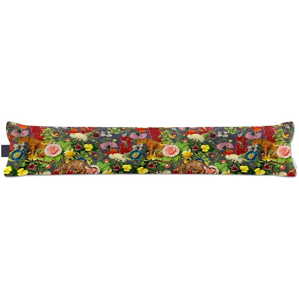 Luxury Eco - Friendly Draught Excluder - Junglescape - Graphite Standard by Izabela Peters