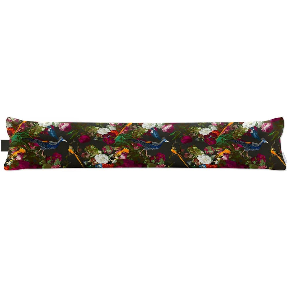 Luxury Eco-Friendly Draught Excluder  - Manor House Garden  IzabelaPeters Charcoal Standard 