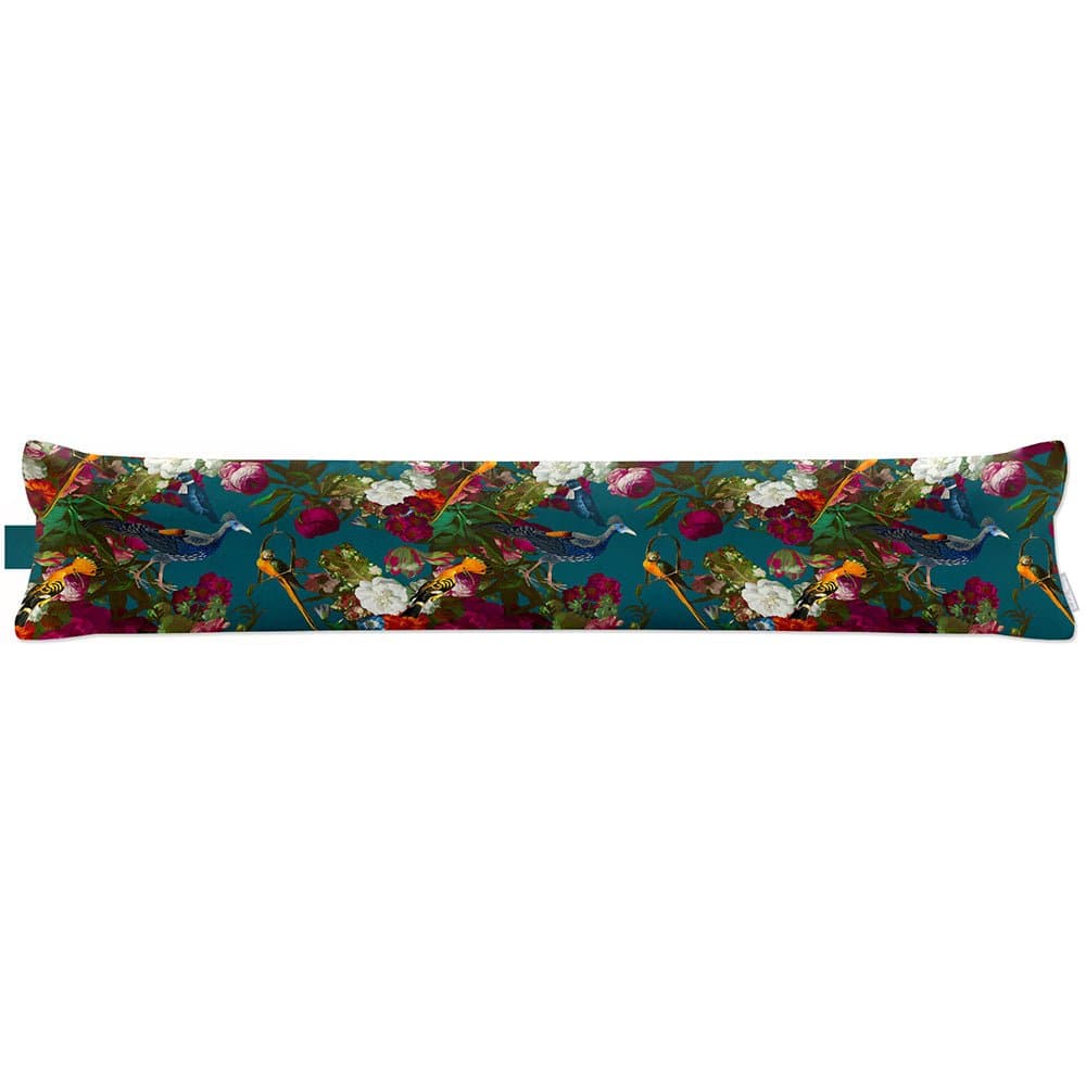 Luxury Eco-Friendly Draught Excluder  - Manor House Garden  IzabelaPeters Teal Standard 