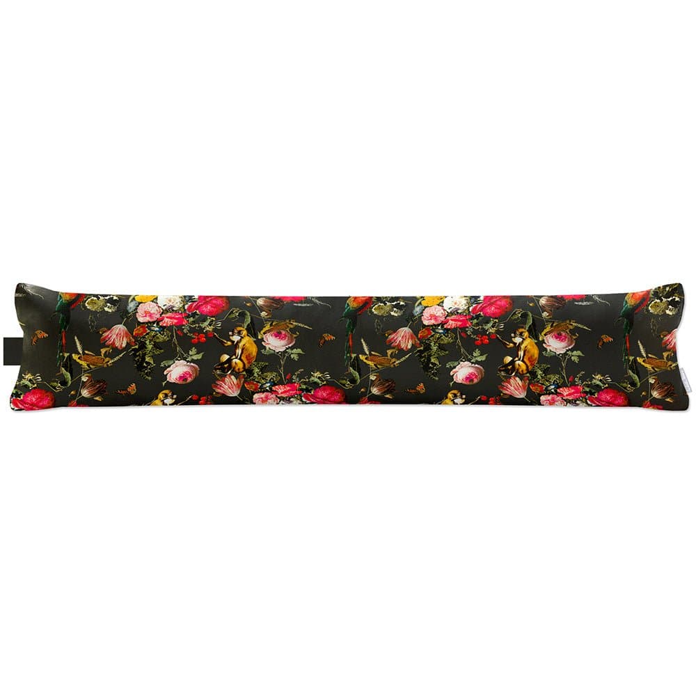 Luxury Eco - Friendly Draught Excluder - Monkey Puzzle - Charcoal Standard by Izabela Peters