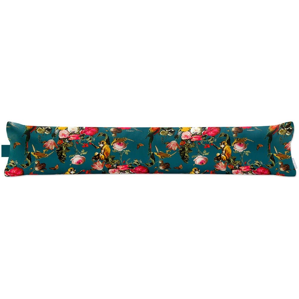 Luxury Eco-Friendly Draught Excluder  - Monkey Puzzle  IzabelaPeters Teal Standard 