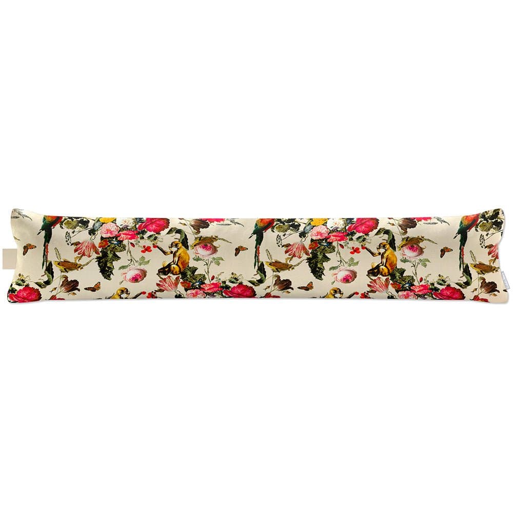 Luxury Eco - Friendly Draught Excluder - Monkey Puzzle - Ivory Cream Standard by Izabela Peters