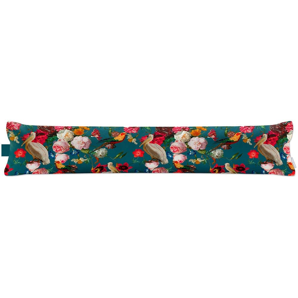 Luxury Eco-Friendly Draught Excluder  - Peruvian Paradise  IzabelaPeters Teal Standard 