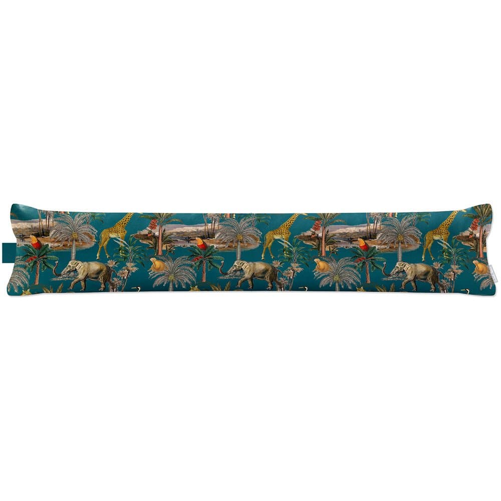 Luxury Eco - Friendly Draught Excluder - Safari Voyage - Teal Standard by Izabela Peters