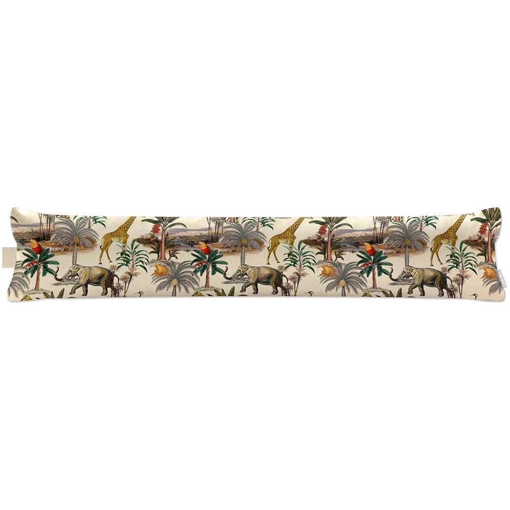 Luxury Eco - Friendly Draught Excluder - Safari Voyage - Ivory Cream Standard by Izabela Peters