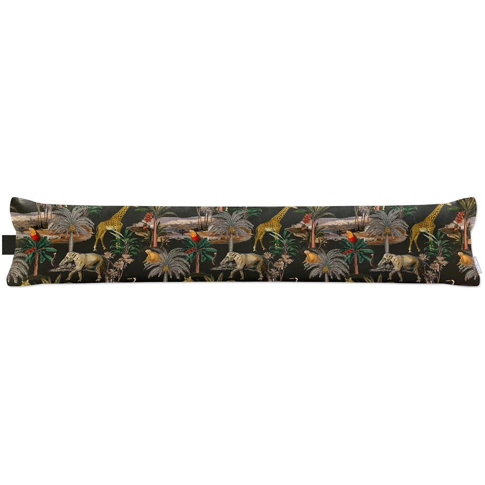 Luxury Eco-Friendly Draught Excluder  - Safari Voyage  IzabelaPeters Charcoal Standard 