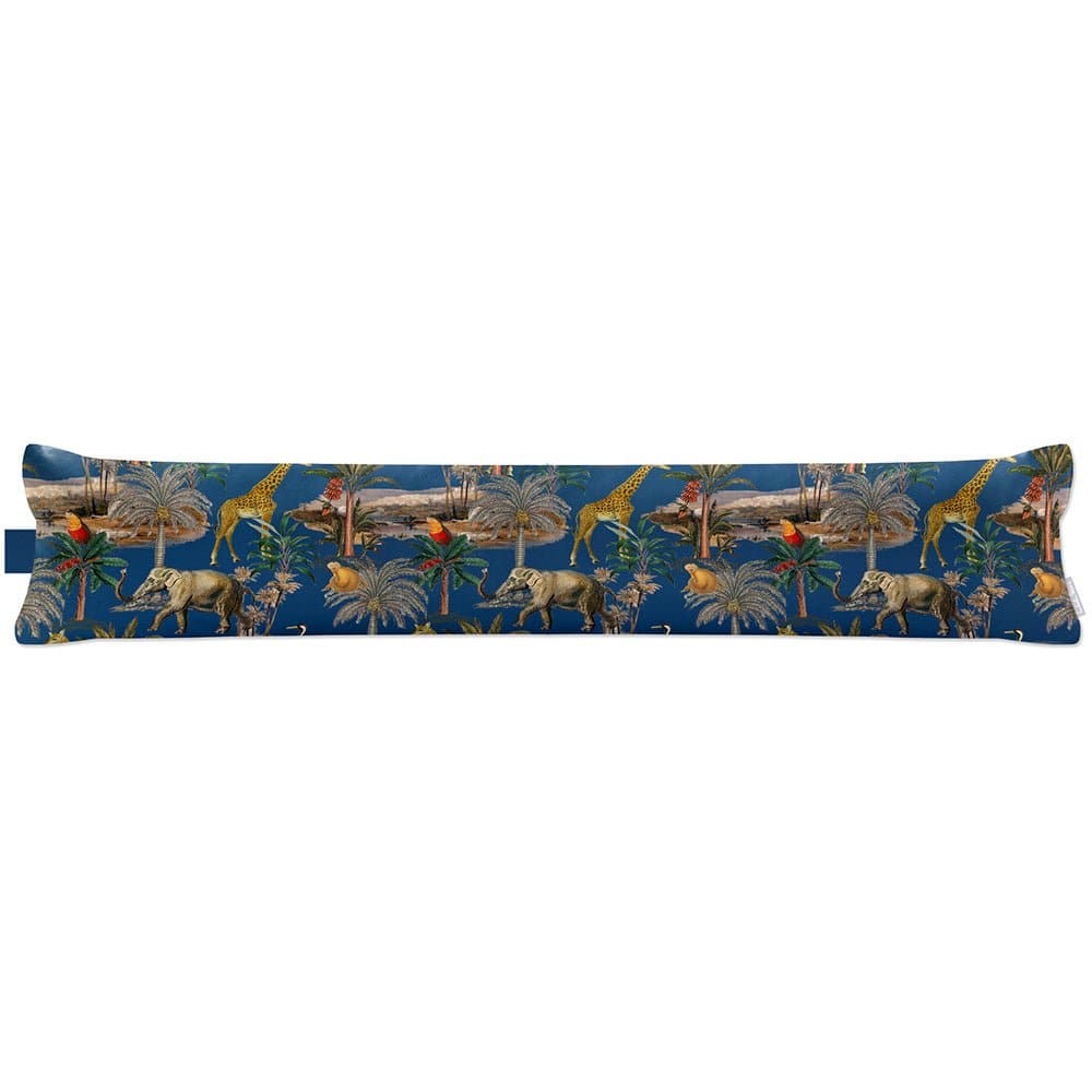 Luxury Eco - Friendly Draught Excluder - Safari Voyage - Estate Blue Standard by Izabela Peters