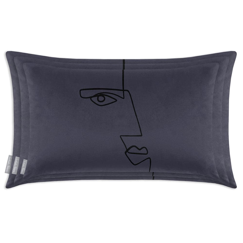 Luxury Eco-Friendly Rectangle Velvet Cushion  - Angular Face  IzabelaPeters   