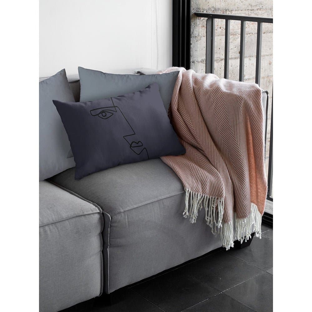 Luxury Eco-Friendly Rectangle Velvet Cushion  - Angular Face  IzabelaPeters   