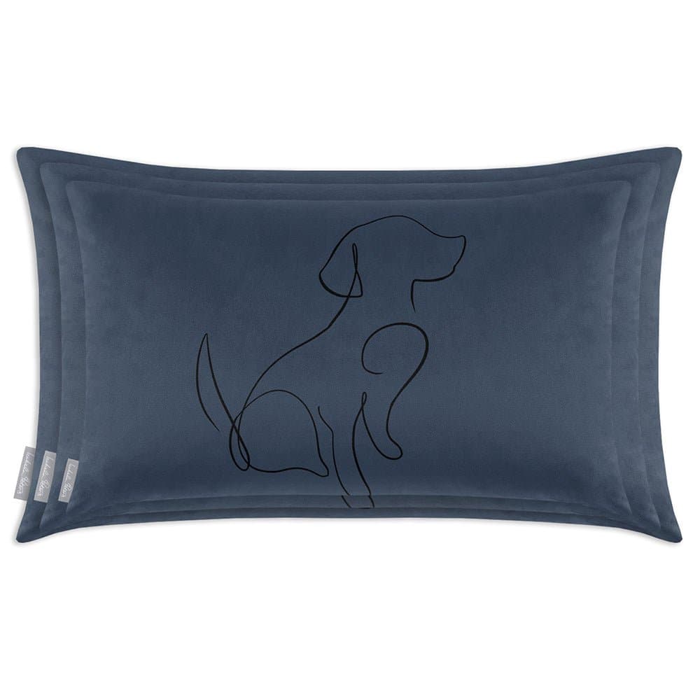 Luxury Eco-Friendly Rectangle Velvet Cushion  - Dog  IzabelaPeters   