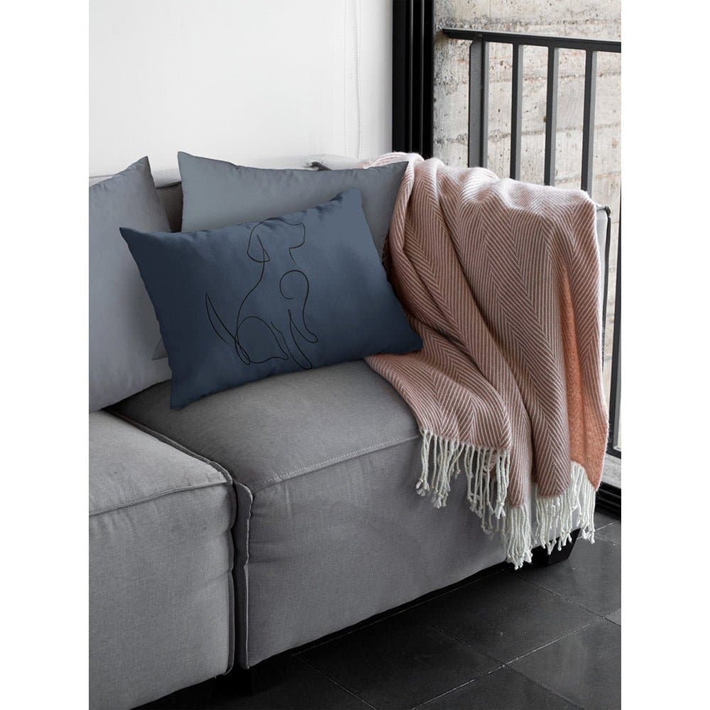 Luxury Eco-Friendly Rectangle Velvet Cushion  - Dog  IzabelaPeters   
