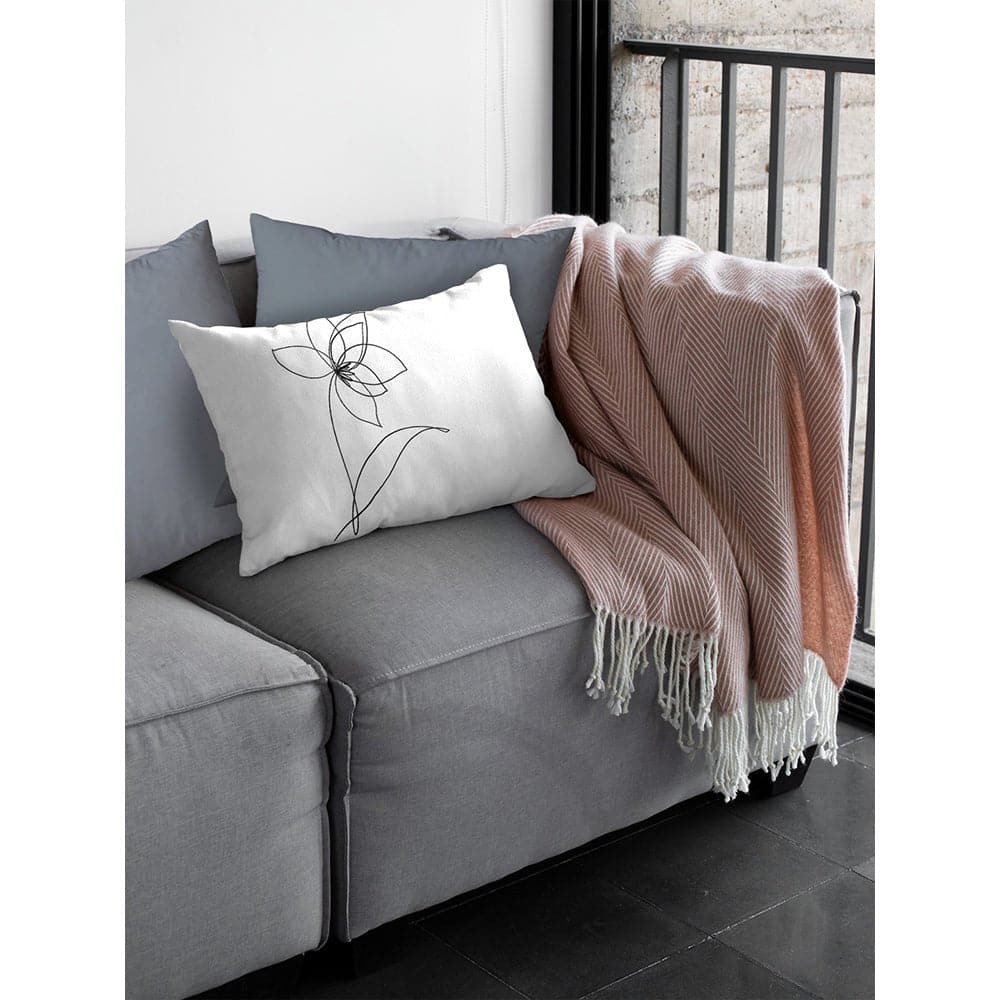 Luxury Eco-Friendly Rectangle Velvet Cushion  - Flower  IzabelaPeters   