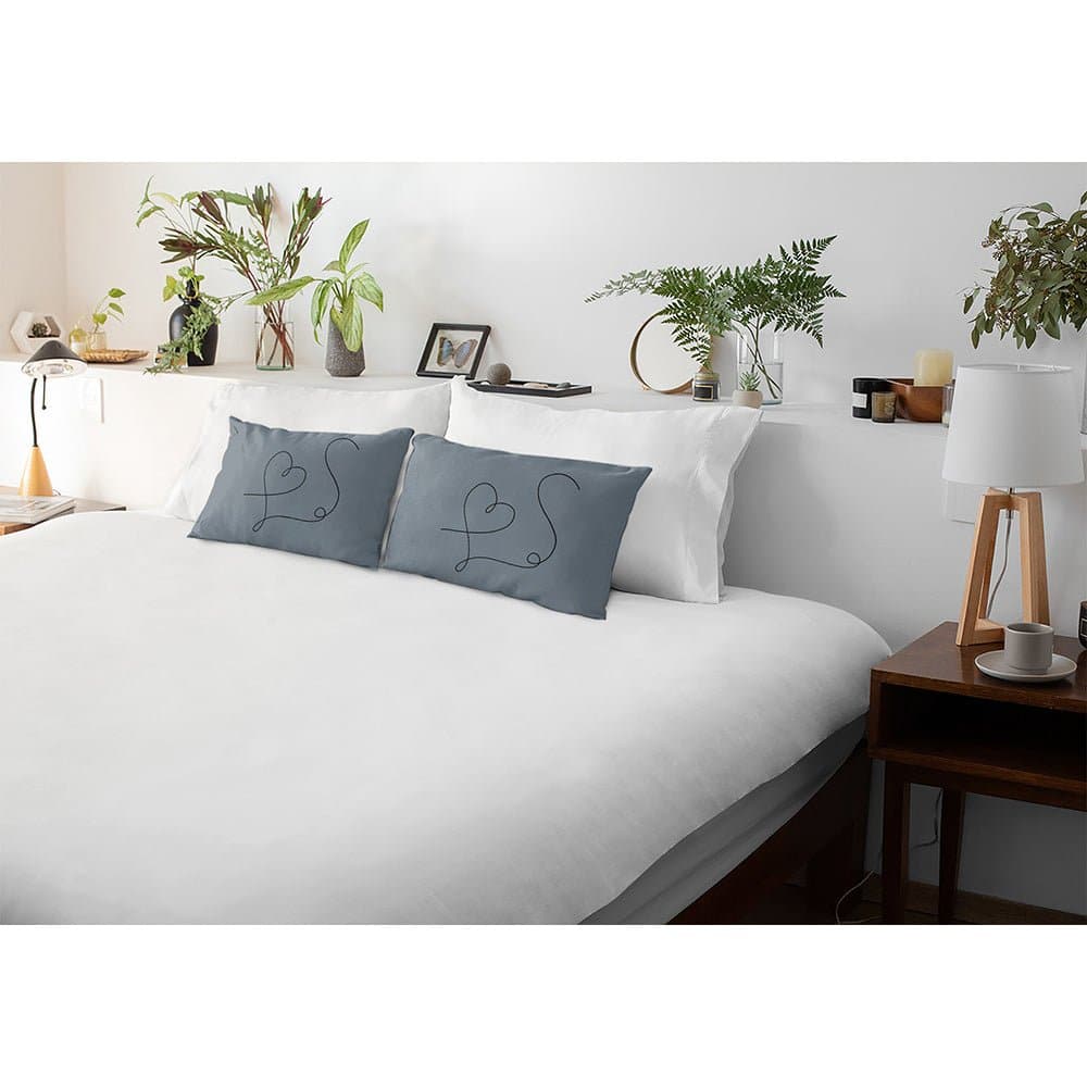 Luxury Eco-Friendly Rectangle Velvet Cushion  - Heart  IzabelaPeters   