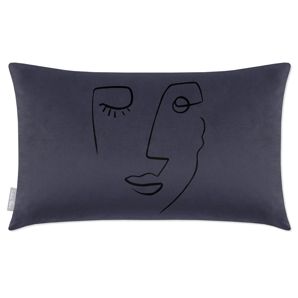 Luxury Eco-Friendly Rectangle Velvet Cushion  - Open Face  IzabelaPeters Teal 50 x 30 cm 