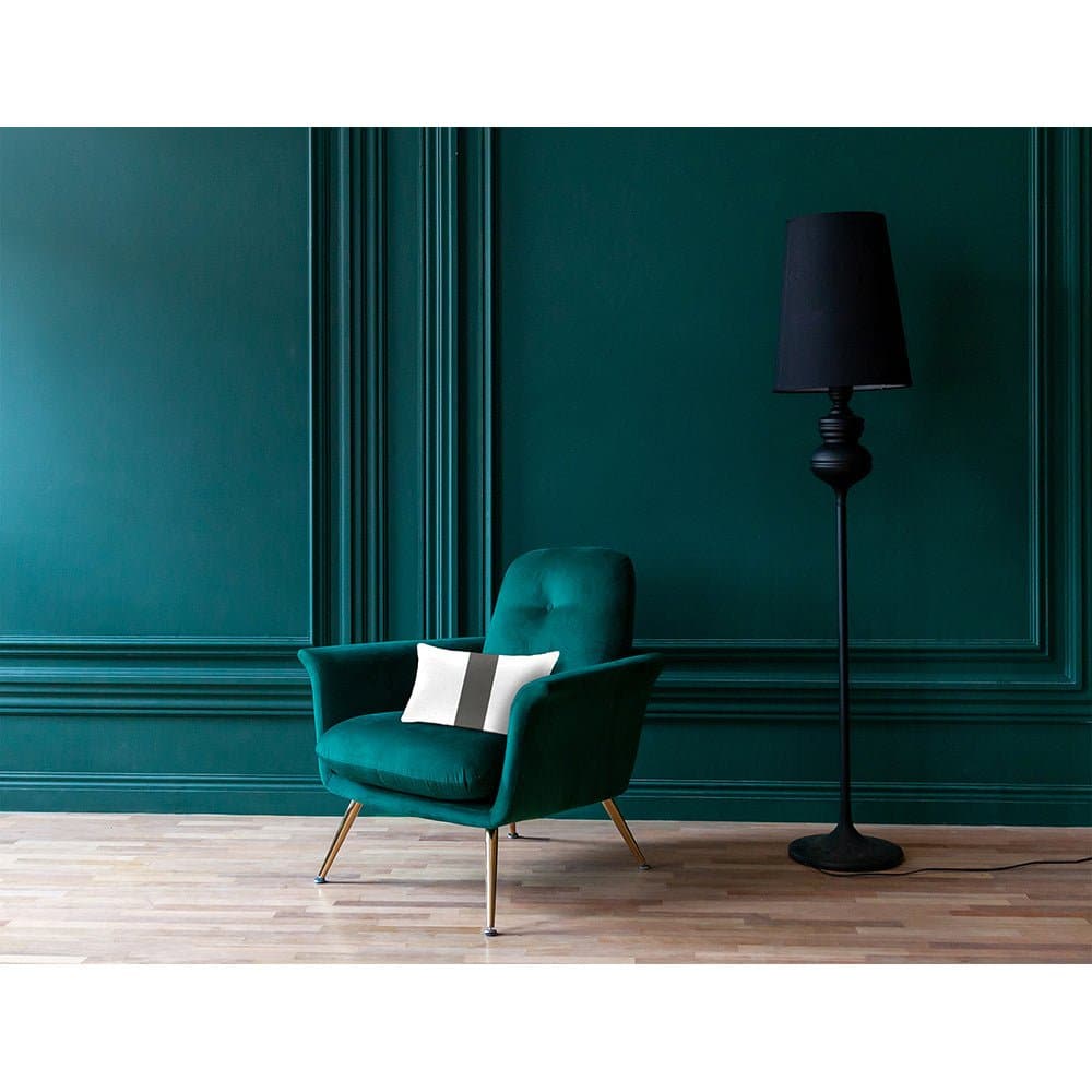 Luxury Eco-Friendly Velvet Rectangle Cushion - 1 Stripe  IzabelaPeters   
