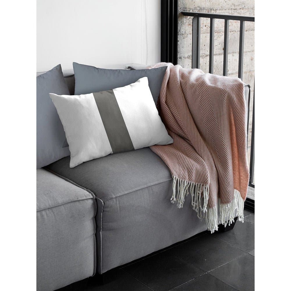 Luxury Eco-Friendly Velvet Rectangle Cushion - 1 Stripe  IzabelaPeters   