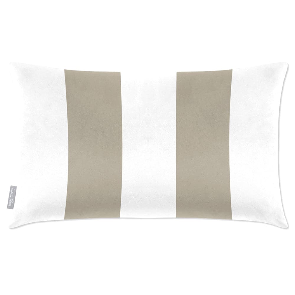 Luxury Eco-Friendly Velvet Rectangle Cushion - 2 Stripes  IzabelaPeters Twill 50 x 30 cm 