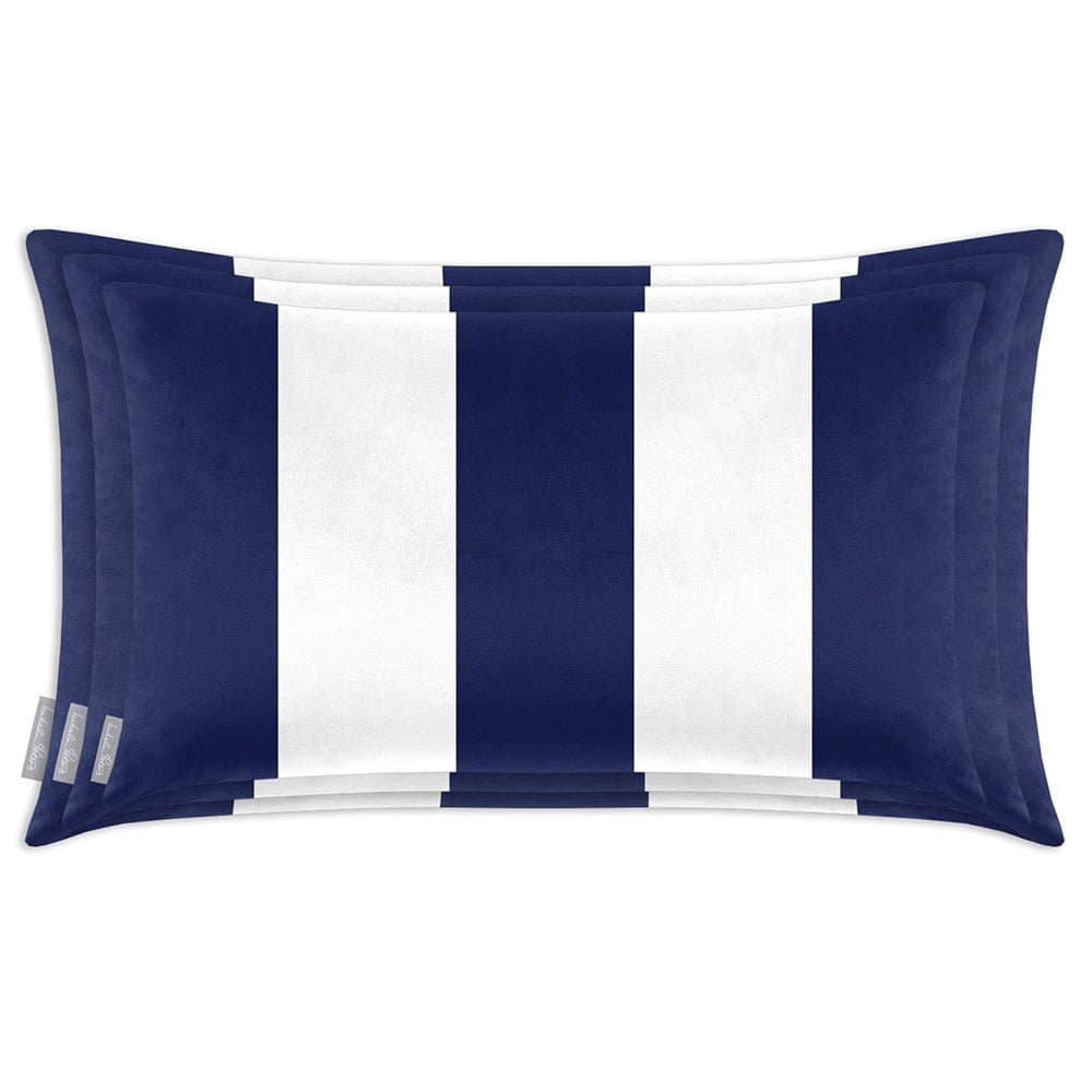 Luxury Eco-Friendly Velvet Rectangle Cushion - 3 Stripes  IzabelaPeters   