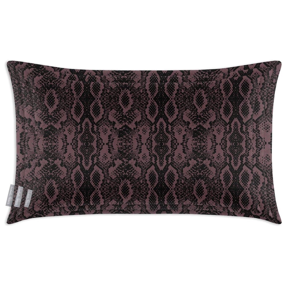Luxury Eco-Friendly Velvet Rectangle Cushion - Exotic Snake  IzabelaPeters   
