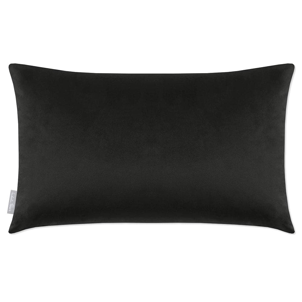 Luxury Eco-Friendly Velvet Rectangle Cushion - Signature Colours  IzabelaPeters Charcoal 50 x 30 cm 