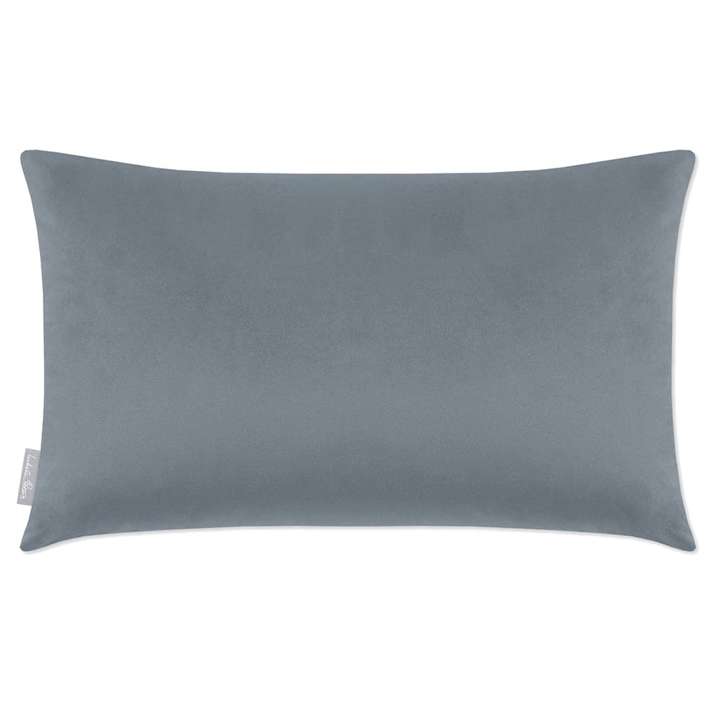 Luxury Eco-Friendly Velvet Rectangle Cushion - Signature Colours  IzabelaPeters French Grey 50 x 30 cm 