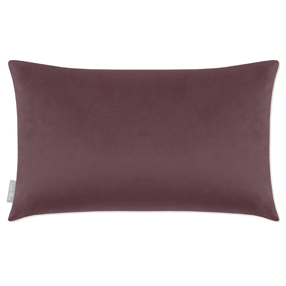 Luxury Eco-Friendly Velvet Rectangle Cushion - Signature Colours  IzabelaPeters Italian Grape 50 x 30 cm 