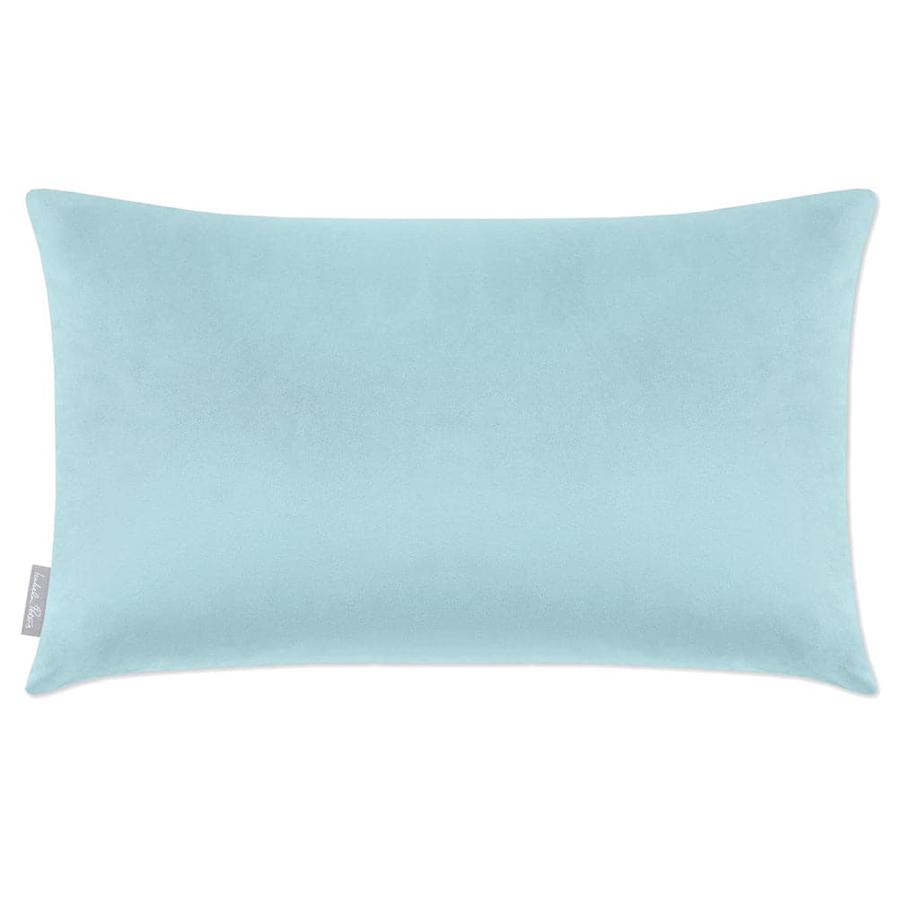 Luxury Eco-Friendly Velvet Rectangle Cushion - Signature Colours  IzabelaPeters Celeste Blue 50 x 30 cm 