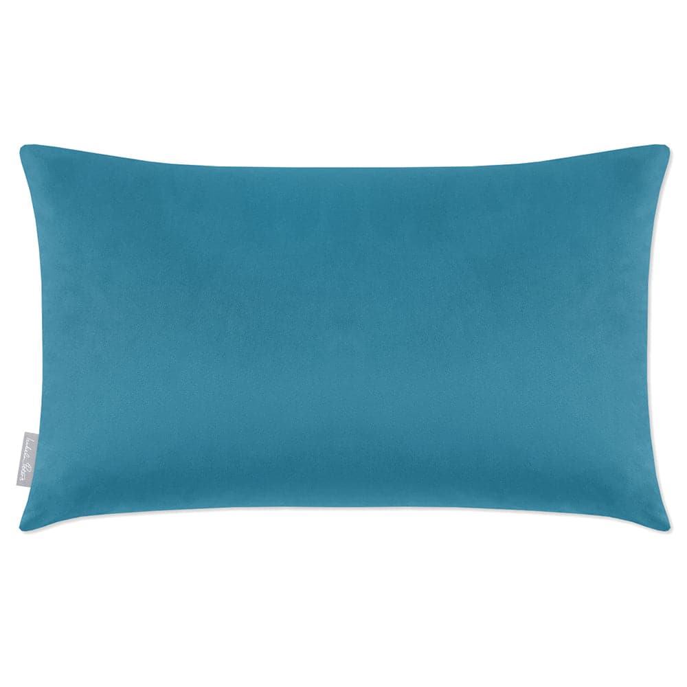 Luxury Eco-Friendly Velvet Rectangle Cushion - Signature Colours  IzabelaPeters Prussian Blue 50 x 30 cm 