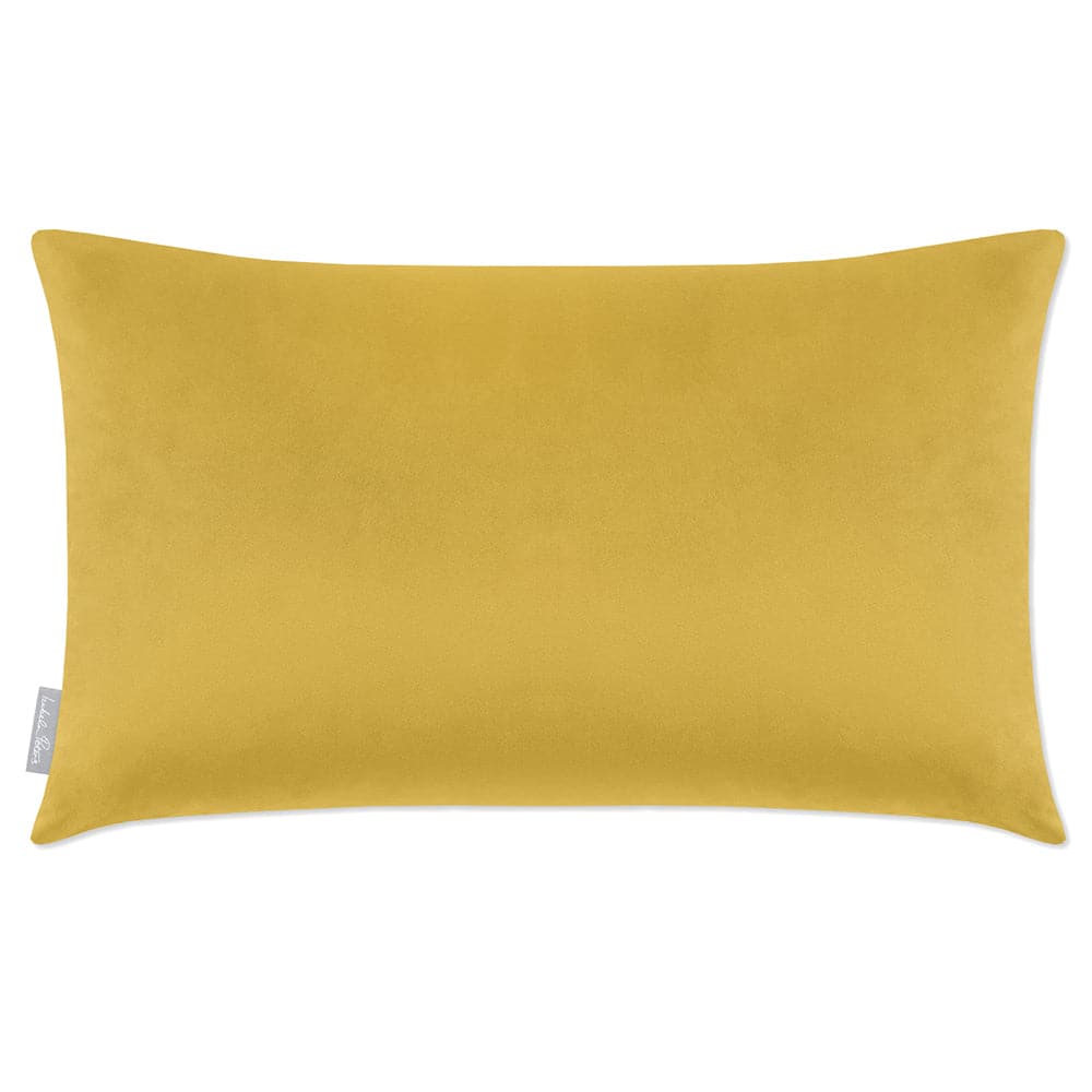 Velvet Cushions Mustard Oblong Cushion Bed Linen Velvet Cushion