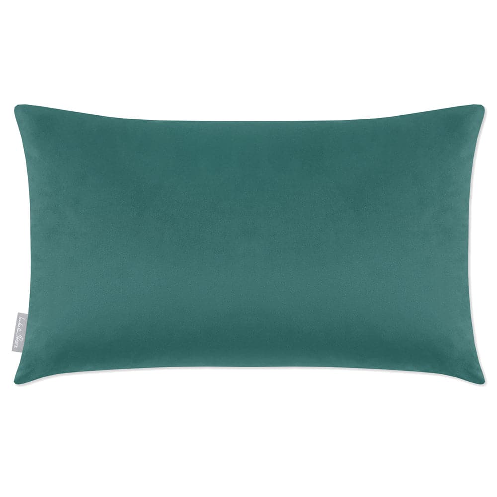Luxury Eco-Friendly Velvet Rectangle Cushion - Signature Colours  IzabelaPeters Forest Biome 50 x 30 cm 