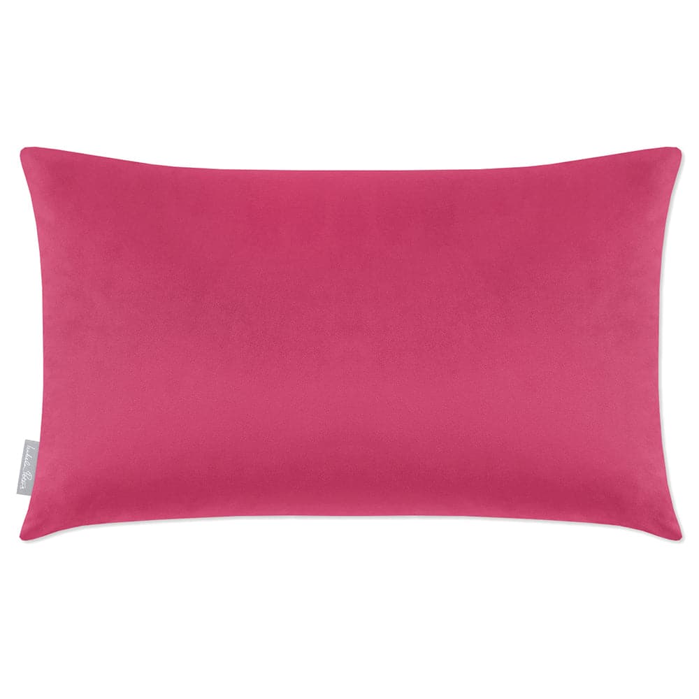 Luxury Eco-Friendly Velvet Rectangle Cushion - Signature Colours  IzabelaPeters Pink 50 x 30 cm 