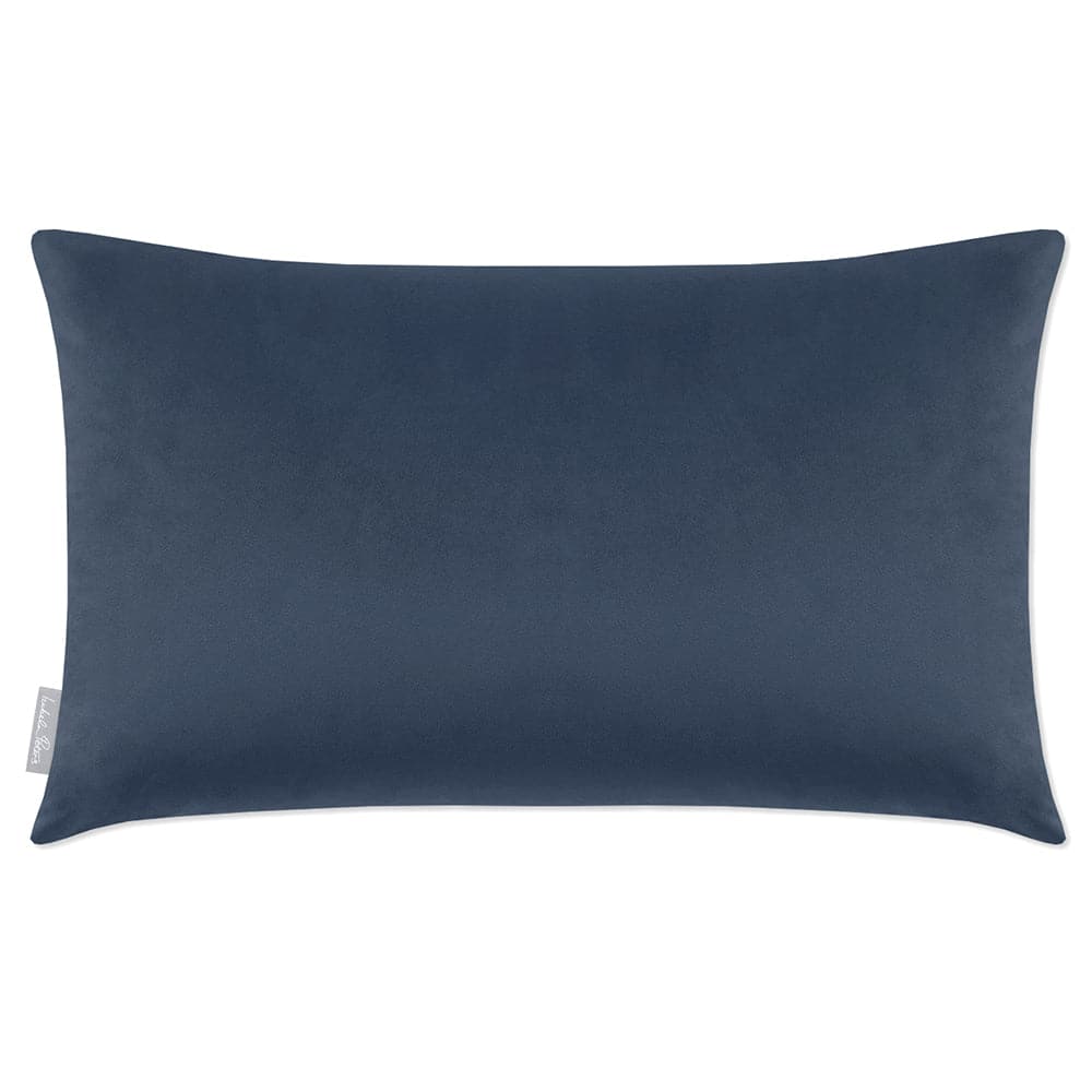 Luxury Eco-Friendly Velvet Rectangle Cushion - Signature Colours  IzabelaPeters Petrol Blue 50 x 30 cm 