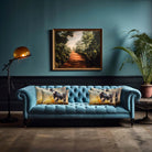 Belted Galloway Cow | Sustainable Velvet Rectangle Cushion - 50 x 30 cm Cover Only Multicoloured by Izabela Peters