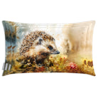 Hedgehog | Sustainable Velvet Rectangle Cushion - 50 x 30 cm Cover Only Multicoloured by Izabela Peters