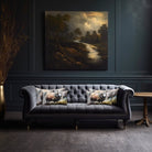 Herdwick Sheep | Sustainable Velvet Rectangle Cushion - 50 x 30 cm Cover Only Multicoloured by Izabela Peters