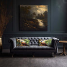 Pheasant | Sustainable Velvet Rectangle Cushion - 50 x 30 cm Cover Only Multicoloured by Izabela Peters