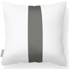 Outdoor Garden Waterproof Cushion - 1 Stripe - Beluga 50 x 50 cm by Izabela Peters