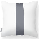 Outdoor Garden Waterproof Cushion - 1 Stripe - Grey 50 x 50 cm by Izabela Peters