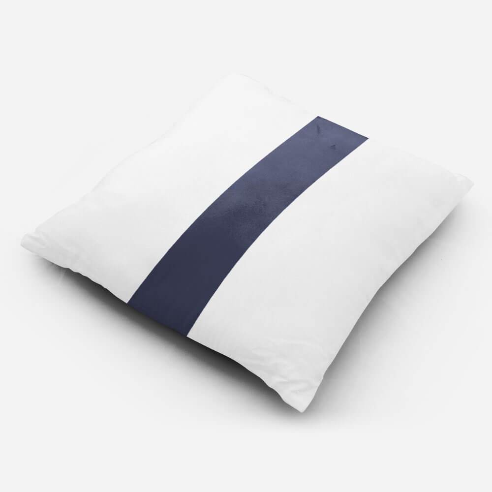 Outdoor Garden Waterproof Cushion - 1 Stripe - Graphite 43 x 43 cm by Izabela Peters