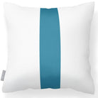 Outdoor Garden Waterproof Cushion - 1 Stripe - Prussian Blue 50 x 50 cm by Izabela Peters