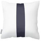 Outdoor Garden Waterproof Cushion - 1 Stripe - Graphite 43 x 43 cm by Izabela Peters