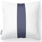 Outdoor Garden Waterproof Cushion - 1 Stripe - Graphite 43 x 43 cm by Izabela Peters
