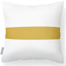 Outdoor Garden Waterproof Cushion - 1 Stripe Horizontal - Mustard 50 x 50 cm by Izabela Peters