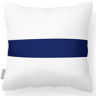 Outdoor Garden Waterproof Cushion - 1 Stripe Horizontal - Midnight 50 x 50 cm by Izabela Peters