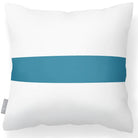 Outdoor Garden Waterproof Cushion - 1 Stripe Horizontal - Prussian Blue 50 x 50 cm by Izabela Peters