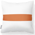 Outdoor Garden Waterproof Cushion - 1 Stripe Horizontal - Burnt Orange 43 x 43 cm by Izabela Peters